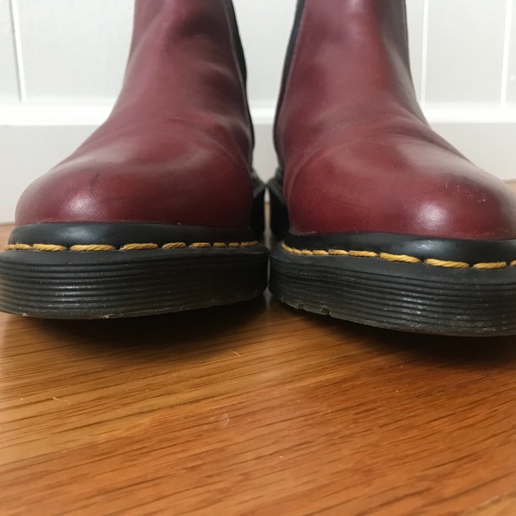 Dr. Marten Flora Chelsea Boot in Red SZ 6 - Picture 7 of 10